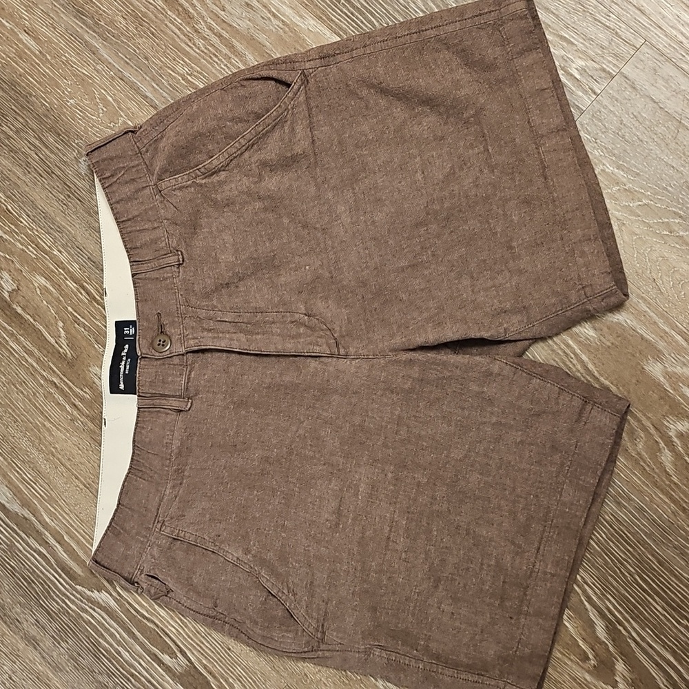 Abercrombie & Fitch Brown Stretch Shorts Size 31